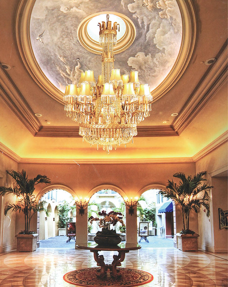 酒店工程非标水晶灯定制样板