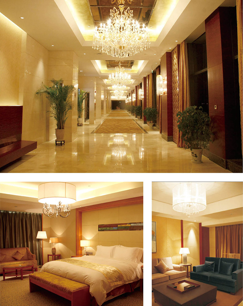 别墅,酒店工程非标大型水晶灯定制样板