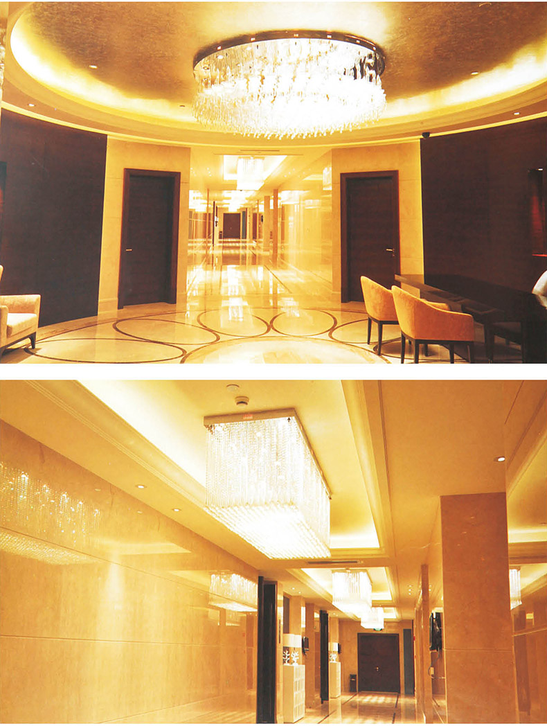 酒店工程非标艺术灯大型水晶灯定制样板