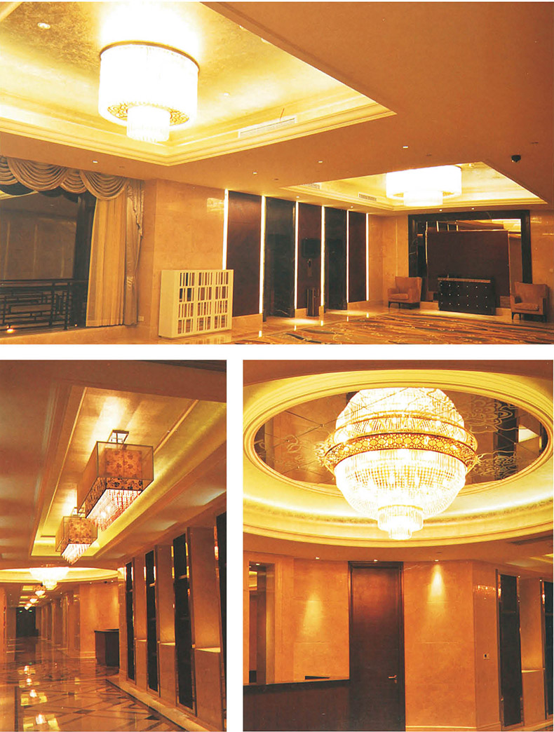 酒店工程非标艺术灯大型水晶灯定制样板